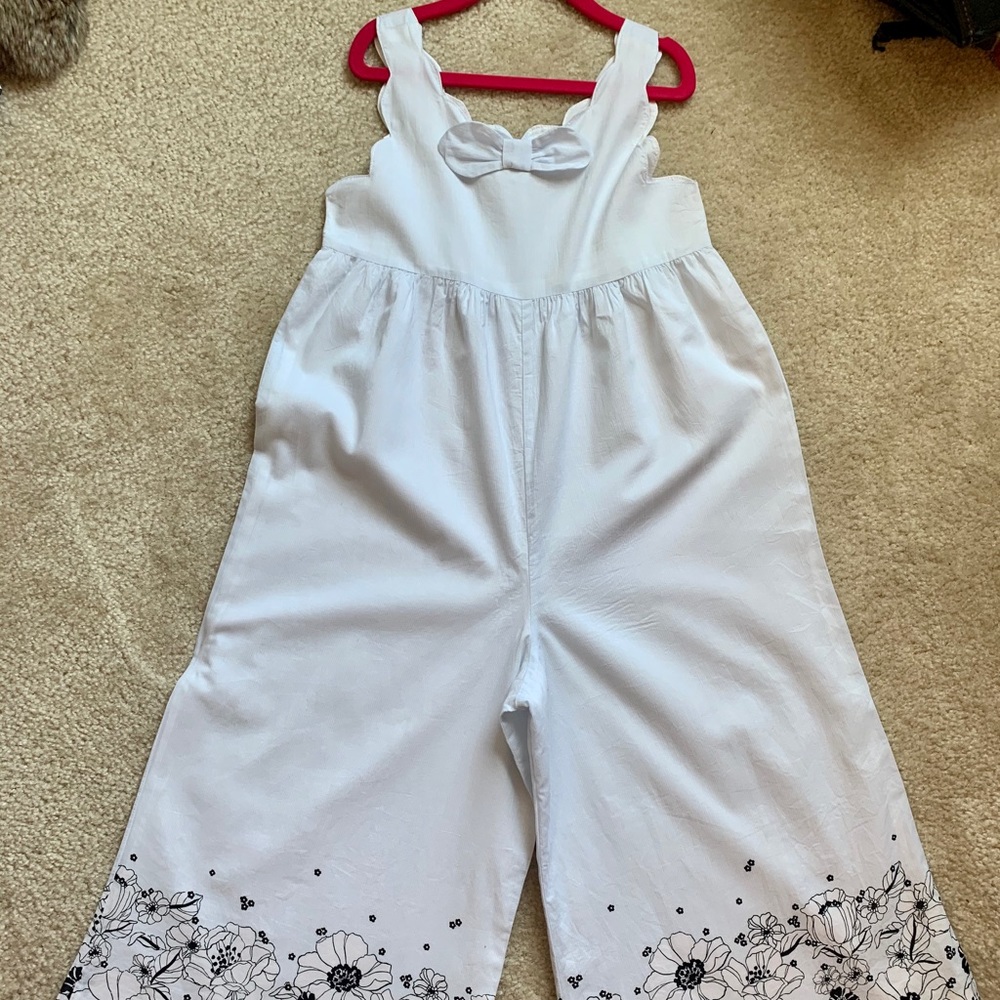 Janie and Jack Blue Skies romper size 7 EUC